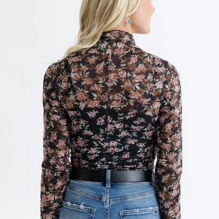 Floral Lace Layering Top