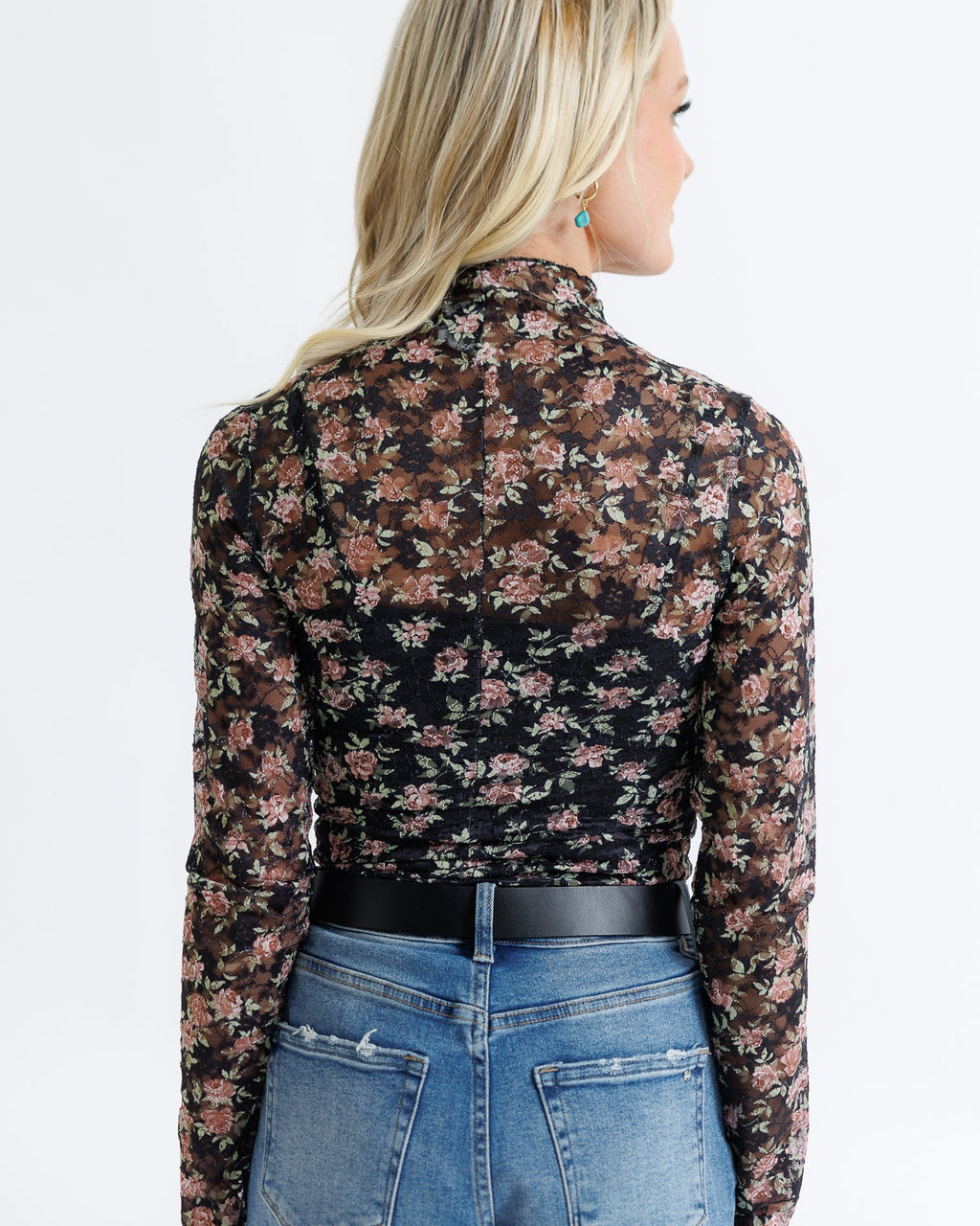 Floral Lace Layering Top