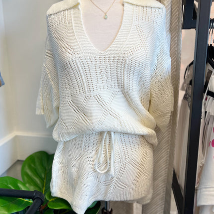 Knit Short- Cream
