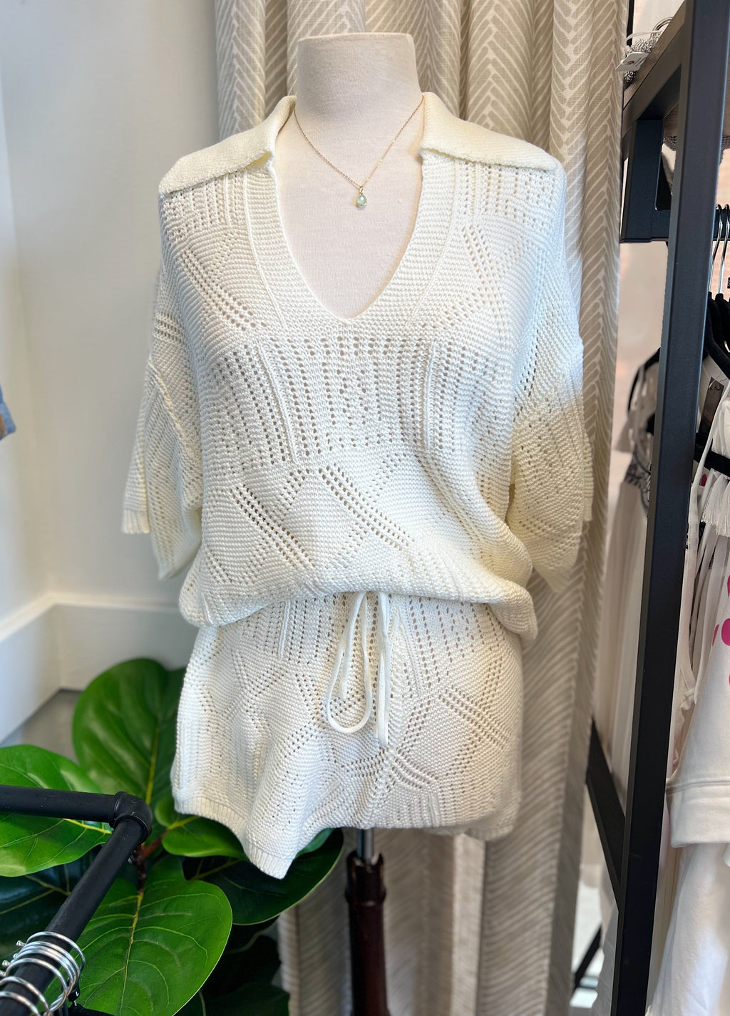 Knit Short- Cream