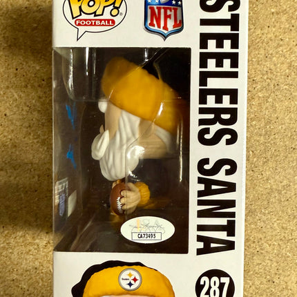 Donnie Iris Signed NFL Pittsburgh Steelers Santa Funko Pop! #287 With JSA COA