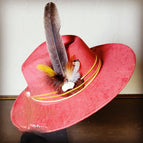 White Turquoise and Yellow Feather