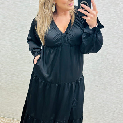 Classic Black Maxi Dress