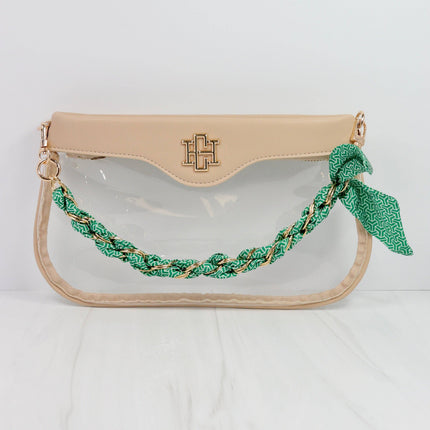 Green Scarf Purse Chain