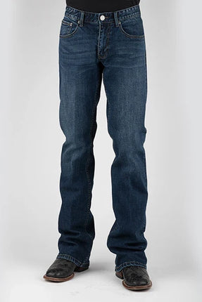 Tin Haul 1661 Jagger Stretch Fit (Dark Wash) - Men's Bootcut Jeans