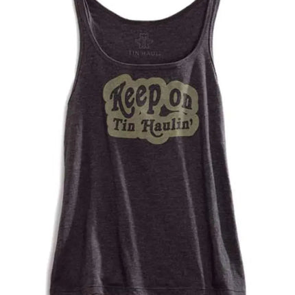 Tin Haul Keep On (Grey) - Women's Tank Top