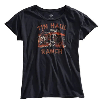 Tin Haul "Tin Haul Ranch" Logo (Grey) - Women's T-Shirt