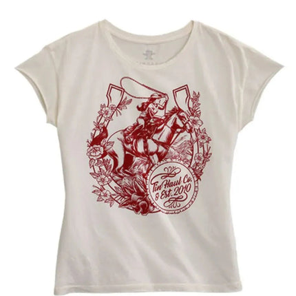 Tin Haul Horse Rider (White) - Women's T-Shirt