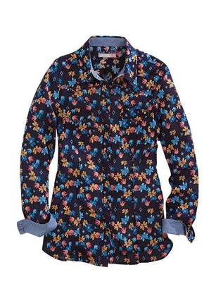 Tin Haul 1425 Firefly Floral (Black) - Women's Western Shirt