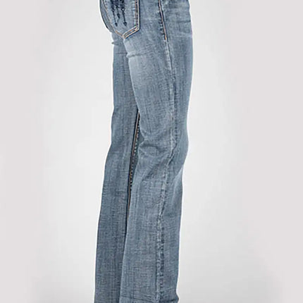 Tin Haul 280 Rosie Fit Embroidered Back  Pocket ( Denim Light Wash ) - Women's Jeans