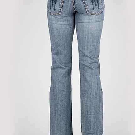 Tin Haul 280 Rosie Fit Embroidered Back  Pocket ( Denim Light Wash ) - Women's Jeans