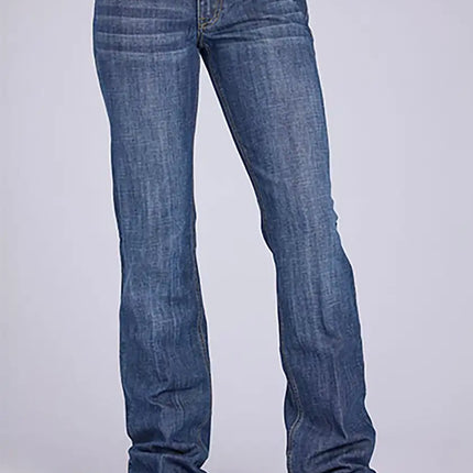 Tin Haul 280 Rosie Fit Front Pocket Flap ( Denim Medium Wash ) - Women's Jeans