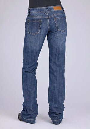 Tin Haul 280 Rosie Fit Flap Pockets (Medium Wash) - Women's Bootcut Jeans