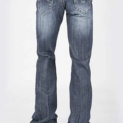 Tin Haul 460 Ella Fit Curved Pocket ( Denim Medium Wash ) - Women's Jeans