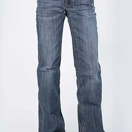 Tin Haul 460 Ella Fit Blue Loop Pocket ( Denim Dark Wash ) - Women's Jeans