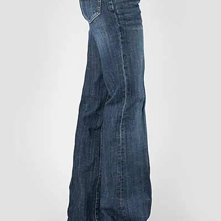 Tin Haul 460 Ella Fit Embroidered Pocket ( Denim Dark Wash ) - Women's Jeans