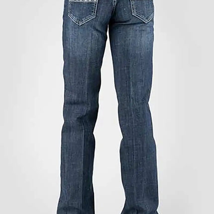 Tin Haul 460 Ella Fit Embroidered Pocket ( Denim Dark Wash ) - Women's Jeans