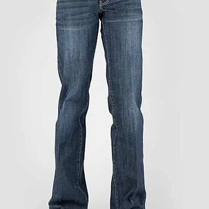 Tin Haul 460 Ella Fit Embroidered Pocket ( Denim Dark Wash ) - Women's Jeans