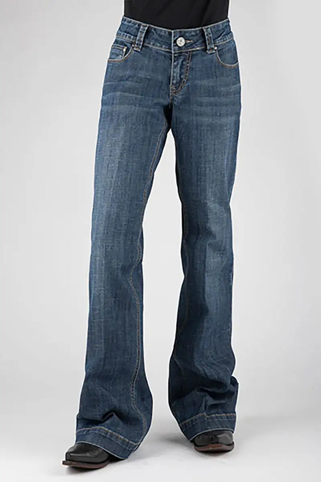 Tin Haul 460 Ella Fit Desert Mountain Pocket ( Denim Dark Wash ) - Women's Jeans