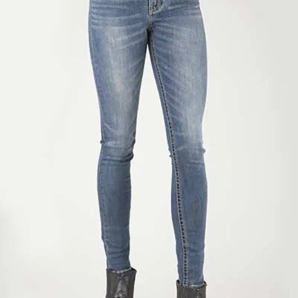 Tin Haul 515 Sunny Skinny Patched Pocket ( Denim Medium Wash) - Women's Jeans (Closeout)