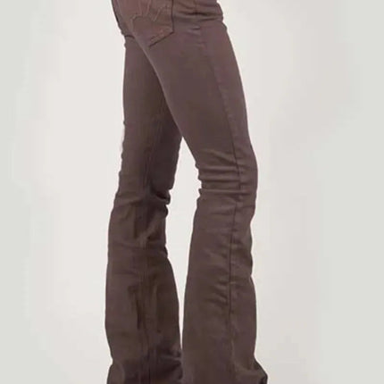 Tin Haul Libby High Raise Flare (Brown) - Women's Jeans