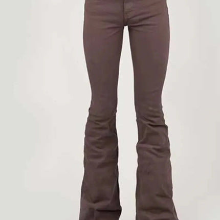 Tin Haul Libby High Raise Flare (Brown) - Women's Jeans (Closeout)