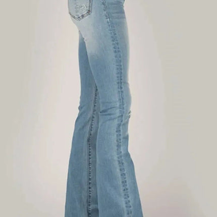 Tin Haul Libby High Rise Flare (Light Wash) - Women's Jeans