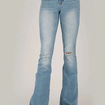 Tin Haul Libby High Rise Flare (Light Wash) - Women's Jeans