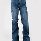 Denim Medium Wash / 24 / S