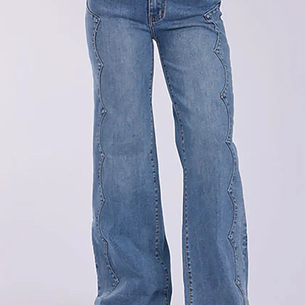 Tin Haul 870 Clair Fit Side Yoke ( Denim Light Wash )- Women's Jeans (Closeout)