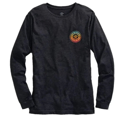 Tin Haul Ombre Logo Long Sleeve (Grey) - Men's Western T-Shirt