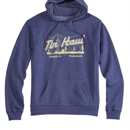 Tin Haul Desert Print (Blue) - Men's Hoodie Sweatshirt
