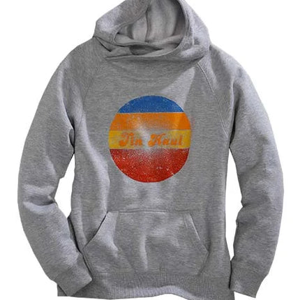 Tin Haul Multi Color Circle Logo (Grey) - Women's Hoodie Sweatshirt