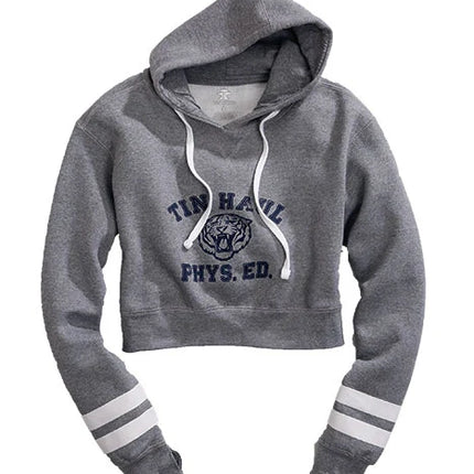Tin Haul Tiger Print (Grey) - Women's Hoodie Sweatshirt