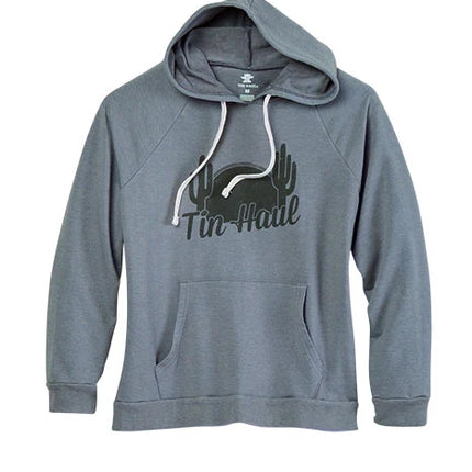 Tin Haul Retro Sunset (Grey) - Women's Hoodie Sweatshirt