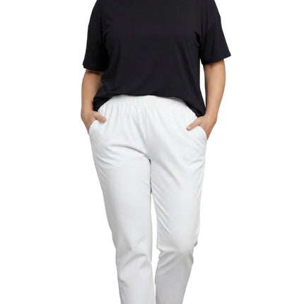 Women's Elastic Waist Pull On Jeans in Denim & Twill - Soft & Lightweight with a bit Stretch