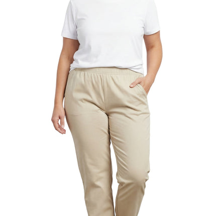Women's Elastic Waist Pull On Jeans in Denim & Twill - Soft & Lightweight with a bit Stretch