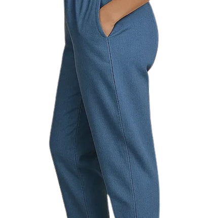 Women's Elastic Waist Pull On Jeans in Denim & Twill - Soft & Lightweight with a bit Stretch