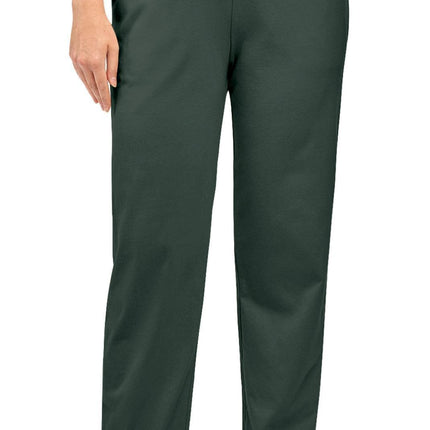 Women's Knit Pull on Pants - Cotton Blend with Flat Front waistband