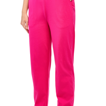 Women's Knit Pull on Pants - Cotton Blend with Flat Front waistband