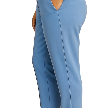Women's Knit Pull on Pants - Cotton Blend with Flat Front waistband