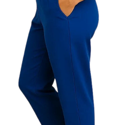 Women's Knit Pull on Pants - Cotton Blend with Flat Front waistband