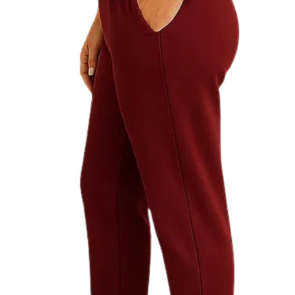 Women's Knit Pull on Pants - Cotton Blend with Flat Front waistband