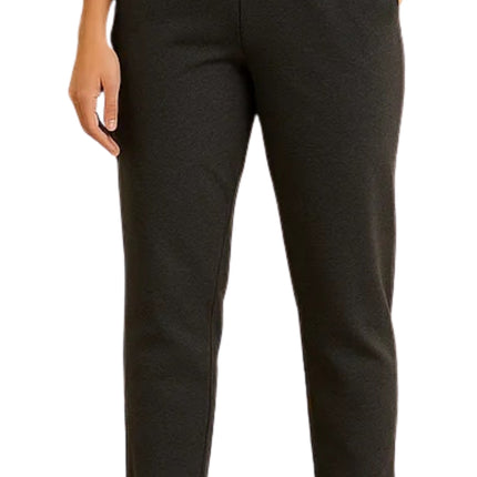 Women's Knit Pull on Pants - Cotton Blend with Flat Front waistband
