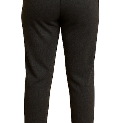 Women's Knit Pull on Pants - Cotton Blend with Flat Front waistband