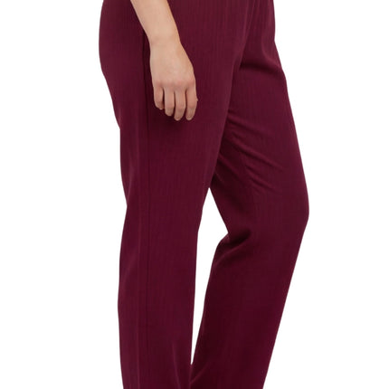 Womens Pull On Fine Wale Corduroy Pants with soft-covered elastic waist