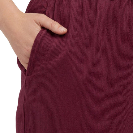 Womens Pull On Fine Wale Corduroy Pants with soft-covered elastic waist