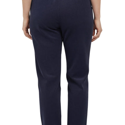 Womens Pull On Fine Wale Corduroy Pants with soft-covered elastic waist