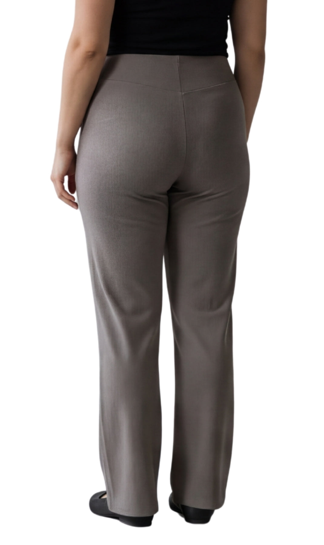 Women's Pull-on Cotton Stretch Bootcut Flare Leggings with a Crossover waistband