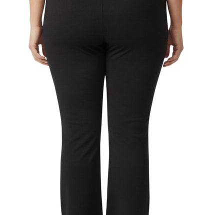 Women's Pull-on Cotton Stretch Bootcut Flare Leggings with a Crossover waistband
